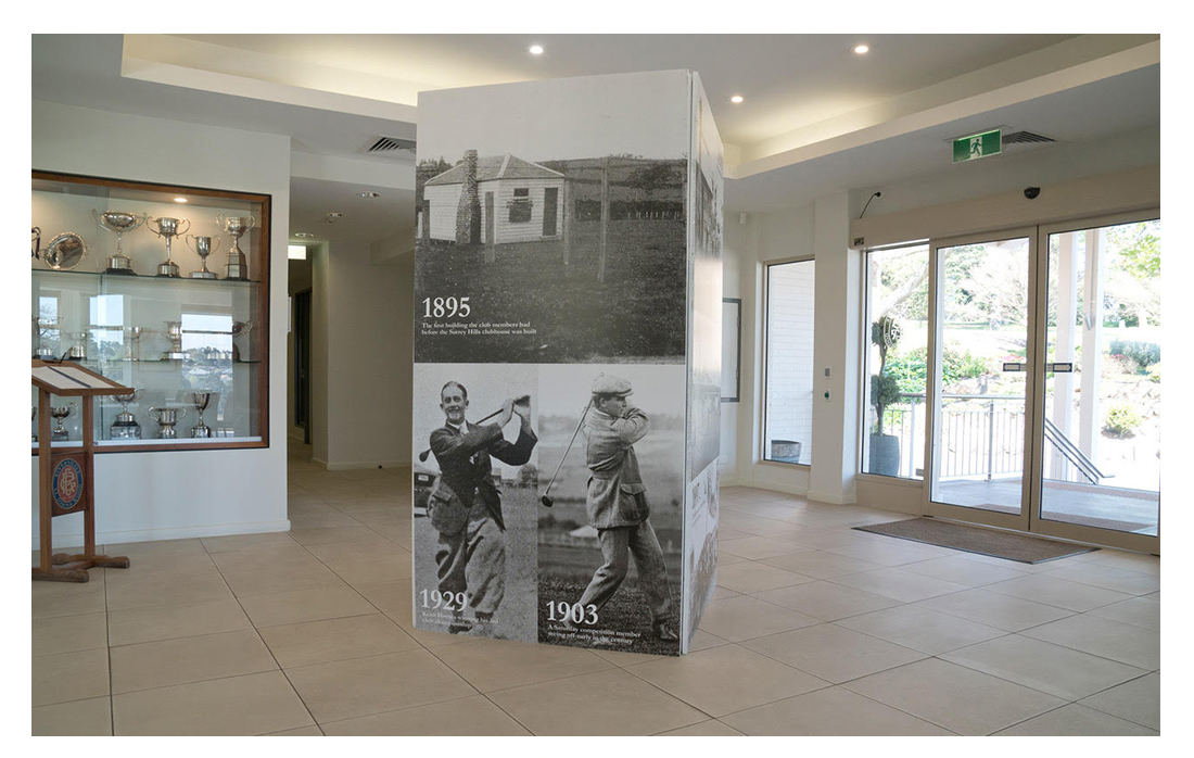 Living history display stands by Trumble Printery